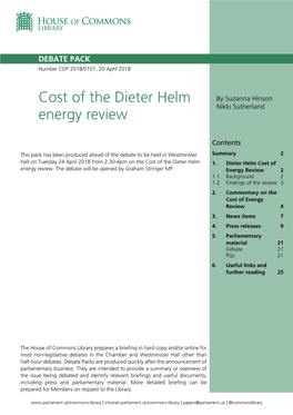 Cost of Energy Review by Dieter Helm 3