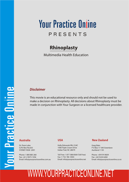 Rhinoplasty Multimedia Health Education