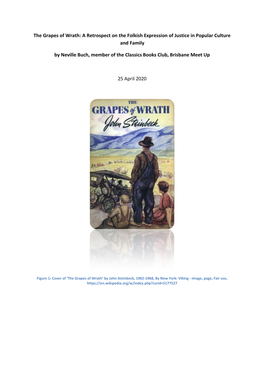 The Grapes of Wrath: a Retrospect on the Folkish Expression of Justice in Popular Culture and Family