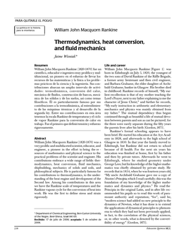 Thermodynamics, Heat Conversion, and Fluid Mechanics Jaime Wisniak*