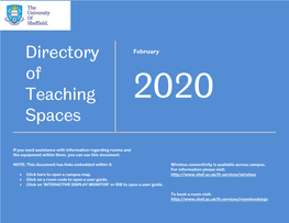 Directory of Teaching Spaces