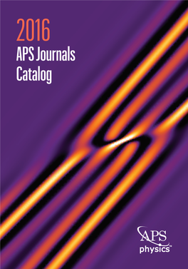 APS Journals Catalog