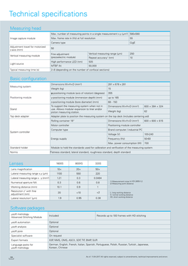 Technical Specifications