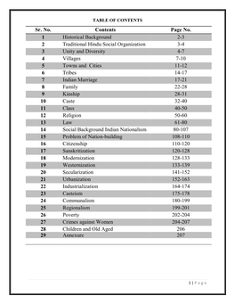 Sociology- II (Indian Society ) -203