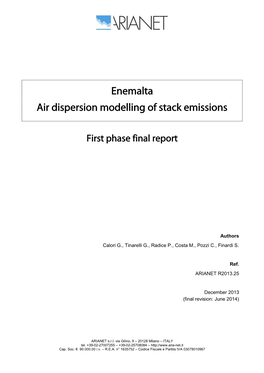 Air Dispersion Modelling of Stack Emissions