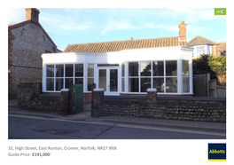 32, High Street, East Runton, Cromer, Norfolk, NR27 9NX Guide Price £141,000 for SALE by CONDITIONAL AUCTION in Partnership with SDL Auctions