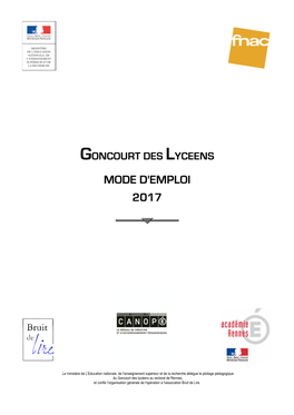 Mode D'emploi 2017