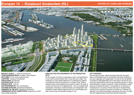 Europan 14 – Sluisbuurt Amsterdam