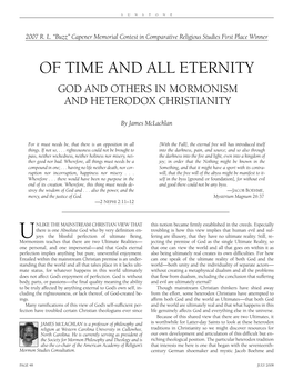 God and Others in Mormonism and Heterodox Christianity