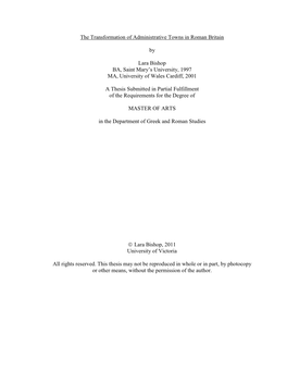 Uvic Thesis Template