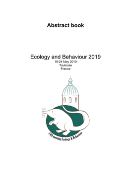 Abstract Book Ecology and Behaviour 2019