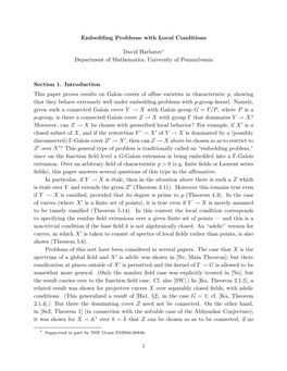 Embedding Problems with Local Conditions