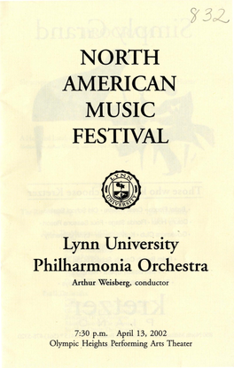 2001-2002 North American Music Festival