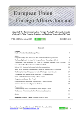 European Union Foreign Affairs Journal