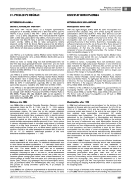 31. Pregled Po Občinah Review by Municipalities