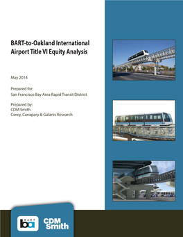 BART-To-Oakland International Airport Title VI Equity Analysis