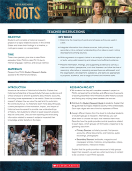 Roots • Write Arguments to Support Claims in an Analysis of Substantive Topics • Write Arguments to Support Claims in an Analysis of Substantive Topics Episodes