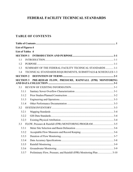 Federal Facility Technical Standards