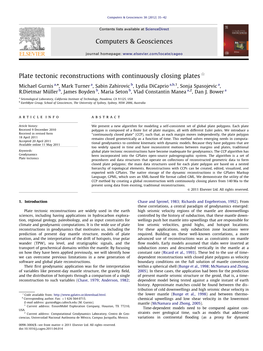 Plate Tectonic Reconstructions with Continuously Closing Plates$