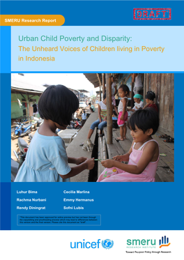 The Unheard Voices of Children Living in Poverty in Indonesia