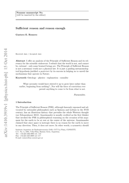 Arxiv:1410.3919V1 [Physics.Hist-Ph] 15 Oct 2014 Naydrcin Hn Tde O Oe Nohrwrs Symmetr a Words, Earth Other an the in Universe