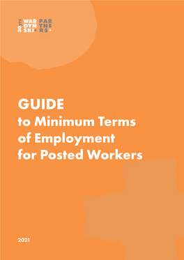 To Minimum Terms of Employment for Posted Workers