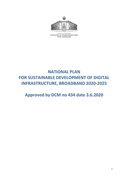 National Plan for Sustainable Development of Infrastructure