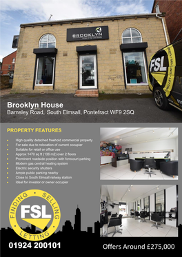 Brooklyn House Barnsley Road, South Elmsall, Pontefract WF9 2SQ