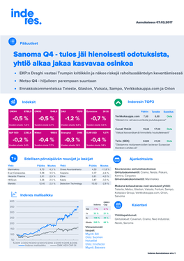 Inderes Aamukatsaus Sivu 1