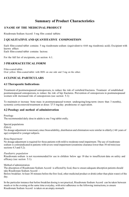 DOWNLOAD SPC Risedronate Sodium