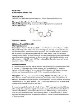 Azulfidine (Sulfasalazine)