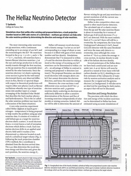 The Hellaz Neutrino Detector Hellaz Is Also Competitive When Com­ T.Ypsilantis Pared to Other Much Heavier Detectors