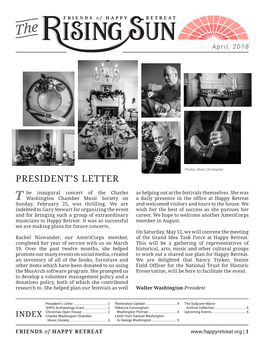 To View the April 2018 Newsletter