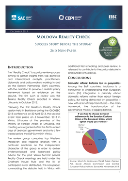 Moldova Reality Check