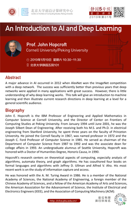 Prof. John Hopcroft