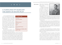 1 9 4 1 a Hurricane Hits Bledlow the Death of an Ata Pilot