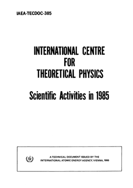 International Centre for Theoretical Physics