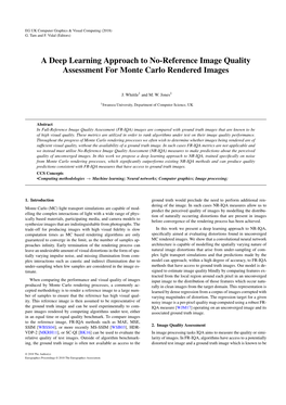 A Deep Learning Approach to No-Reference Image Quality Assessment for Monte Carlo Rendered Images