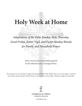 Holy Week at Home