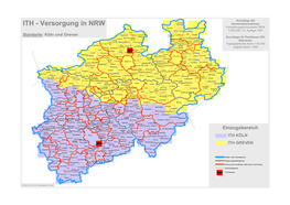 ITH - Versorgung in NRW Kreis Gemeindezuordnung: Stemwede PETERSHAGEN Verwaltungsgrenzenkarte NRW Hopsten ESPELKAMP 1:500.000, 13
