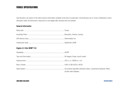 Vehicle Specifications