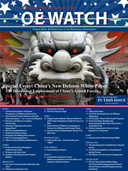 Special Essay: China's New Defense White Paper