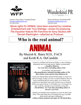 Who Is the Real Animal? ANIMAL by Munish K