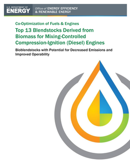 Diesel) Engines Bioblendstocks with Potential for Decreased Emissions and Improved Operability