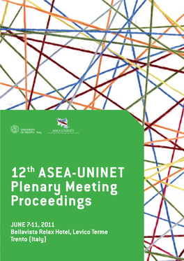 12Th ASEA-UNINET Plenary Meeting Proceedings