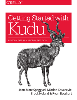 Getting Started with Kudu PERFORM FAST ANALYTICS on FAST DATA