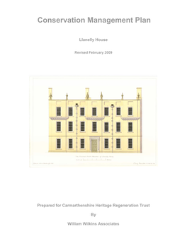 Conservation Management Plan