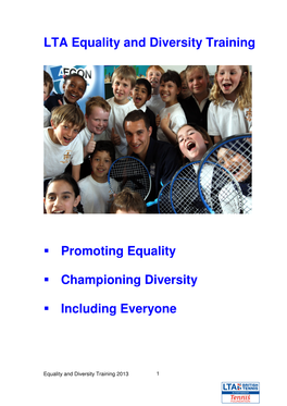 LTA Equality and Diversity Training