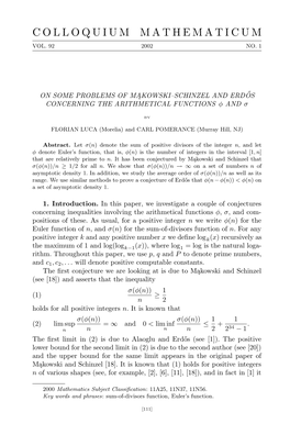 Colloquium Mathematicum