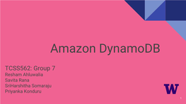 Amazon Dynamodb